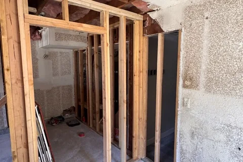 Interior under construction, ready for finishes